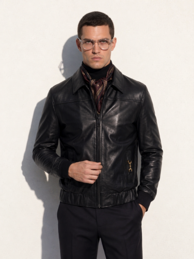 Horsebit Leather Blouson