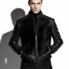 Pony Hair and Python Bomber Jacket