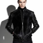 Pony Hair and Python Bomber Jacket