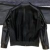 Genuine Pony Hair Real Python Leather Men's Black Luxury Handmade Bomber Jacket
