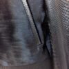 Genuine Pony Hair Real Python Leather Men's Black Luxury Handmade Bomber Jacket