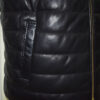 Quilted Lambskin Vest with Python Trim