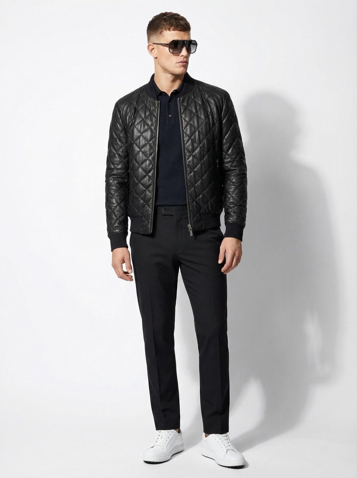 695e597f59f447123fa4e4ec.jpg Handmade Quilted Leather Bomber Jacket – Luxury Black Diamond-Stitch Men’s Designer Outerwear