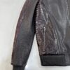 695e598459f447123fa4e61e.jpg Deep Red & Black Genuine Python Skin Bomber Jacket | Men's Exotic Snake and Lambskin Outerwear