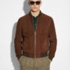 695e598459f447123fa4e620.jpg High-End Suede Genuine Leather Bomber Jacket | Burgundy Red & Brown Luxury Coat