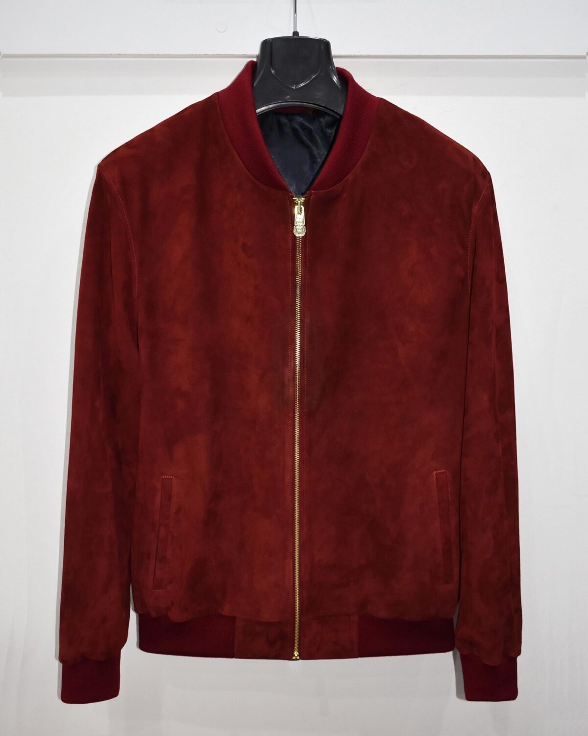 695e598559f447123fa4e628.jpg High-End Suede Genuine Leather Bomber Jacket | Burgundy Red & Brown Luxury Coat