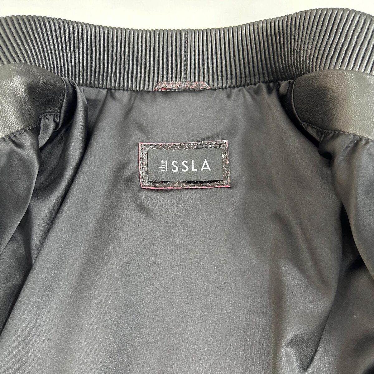 695e598759f447123fa4e6b5.jpg Deep Red & Black Genuine Python Skin Bomber Jacket | Men's Exotic Snake and Lambskin Outerwear