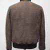 695e598a59f447123fa4e792.jpg Nubuck Leather Bomber Jacket, Men's Brown Suede Button-Front, Luxury Casual Outerwear