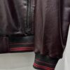 695e598d59f447123fa4e7f1.jpg Red Black Ombre Leather Bomber Jacket | Gradient Men's Coat | Custom Luxury Outerwear