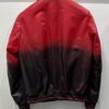695e598e59f447123fa4e7f3.jpg Red Black Ombre Leather Bomber Jacket | Gradient Men's Coat | Custom Luxury Outerwear