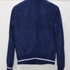 Dark Blue Luxury Metis Suede Bomber Jacket – Genuine Leather Men’s Designer Outerwear