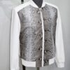 Luxury Genuine Python Skin Lambskin Leather Bomber Jacket – Handmade Designer Outerwear