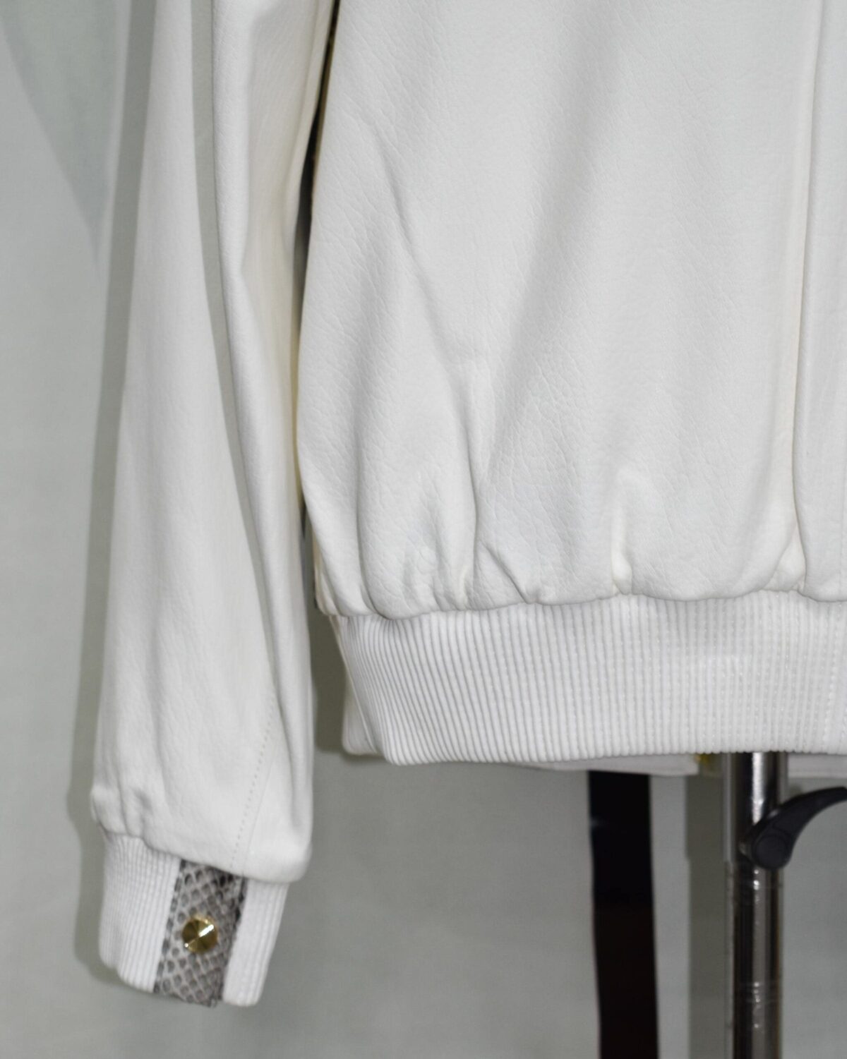 Luxury Genuine Python Skin Lambskin Leather Bomber Jacket – Handmade Designer Outerwear