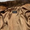 Cognac Ostrich Leather Bomber Jacket - Removable Mink Fur Collar
