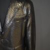 Genuine Black Python Skin Blazer - Exotic Men's Suit Jacket - Luxury Snake Coat