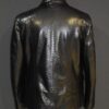 Genuine Black Python Skin Blazer - Exotic Men's Suit Jacket - Luxury Snake Coat