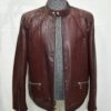 695e59b559f447123fa4ef87.jpg Genuine Burgundy Python Skin Racer Jacket - Luxury Wine Red Snake Leather Moto Coat