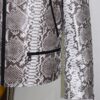 Natural White Grey Python Skin Racer Jacket - Exotic Snake Leather Luxury Moto Coat