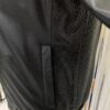 Men's Real Python Skin Trim Textured Genuine Leather Black Luxury Jacket