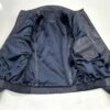695e59c359f447123fa4f1ad.jpg Genuine Ostrich Quill Leather Men's Navy Blue Luxury Handmade Bomber Jacket