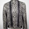 Handmade Python Leather Bomber Jacket: Men's Exotic Snake Skin