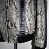 Handmade Python Leather Bomber Jacket: Men's Exotic Snake Skin