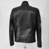 Python Skin Black Moto Jacket
