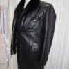 695e59cf59f447123fa5028d.jpg Genuine Python Leather Coat: Men's Black Navy Blue Mink Fur Collar