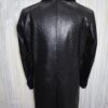 695e59d159f447123fa503a8.jpg Genuine Python Leather Coat: Men's Black Navy Blue Mink Fur Collar