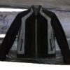 Genuine Python Leather Trim Suede Black Men's Bespoke Jacket