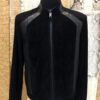 Genuine Python Leather Trim Suede Black Men's Bespoke Jacket