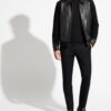 Men's Handmade Python Leather Suede Jacket