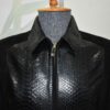 Men's Handmade Python Leather Suede Jacket