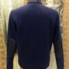 695e59ea59f447123fa534d4.jpg Genuine Python Leather Knit Cotton Men's Luxury Navy Blue Black Cardigan