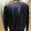 Men's Genuine Python Leather Made To Measure Bespoke Black Bomber Jacket