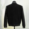 Black Suede Jacket with Python Sleeves