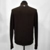 Wool Cardigan with Python and Suede Trim