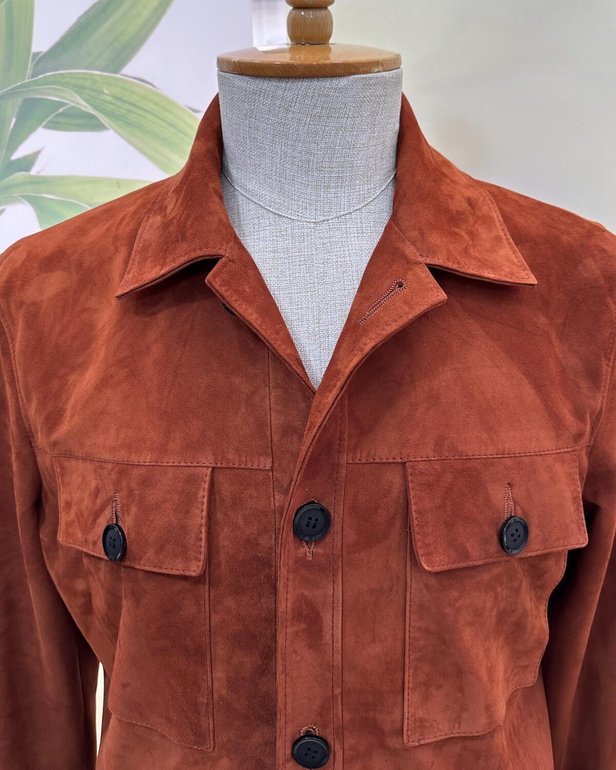 695e5a0159f447123fa56c8c.jpg Tan Brown Suede Field Jacket | Men's Leather Shacket | Classic Button-Up Outerwear