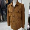 695e5a0659f447123fa57035.jpg Tan Brown Suede Field Jacket | Men's Leather Shacket | Classic Button-Up Outerwear
