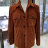 695e5a0859f447123fa5709e.jpg Tan Brown Suede Field Jacket | Men's Leather Shacket | Classic Button-Up Outerwear