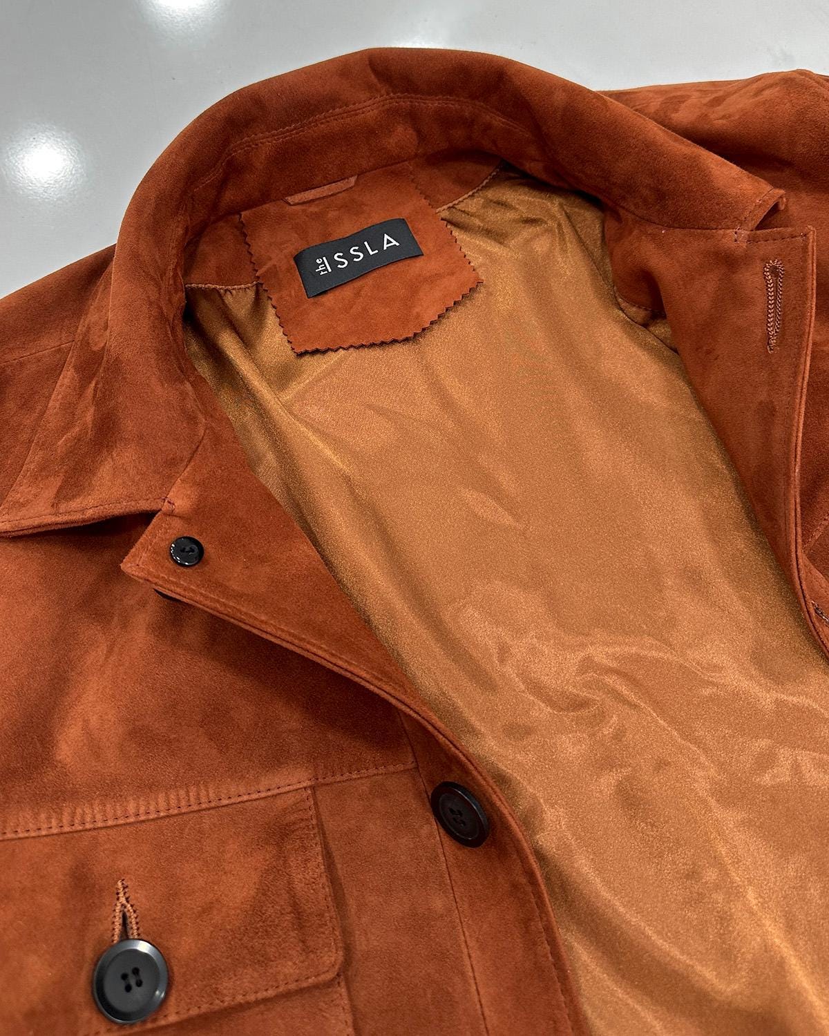 695e5a0a59f447123fa57114.jpg Tan Brown Suede Field Jacket | Men's Leather Shacket | Classic Button-Up Outerwear