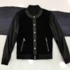 Men's Suede Jacket: Python Trim, Zip Pockets