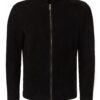 Metis Suede Stand Collar Jacket - Luxury Minimalist Genuine Leather Blouson Coat