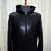 Men's Genuine Python Leather Luxury Snake Skin Exotic Hoodie Jacket