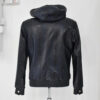 Men's Genuine Python Leather Luxury Snake Skin Exotic Hoodie Jacket