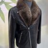 695e5a1e59f447123fa57572.jpg Genuine Python Leather Fur Collar Men's Luxury Exotic Snake Skin Black Motorcycle Biker Jacket