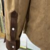 695e5a2459f447123fa5772f.jpg Two-Tone Brown Suede Field Jacket | Contrast Panel Leather Shacket | Men's Shirt Outerwear