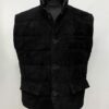Men's Genuine Metis Suede Quilted Puffer Vest