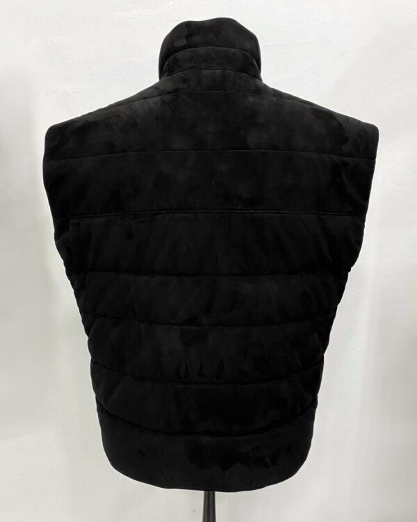 Men's Genuine Metis Suede Quilted Puffer Vest