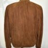 Men's Genuine Python Leather Luxury Suede Brown Bomber Jacket